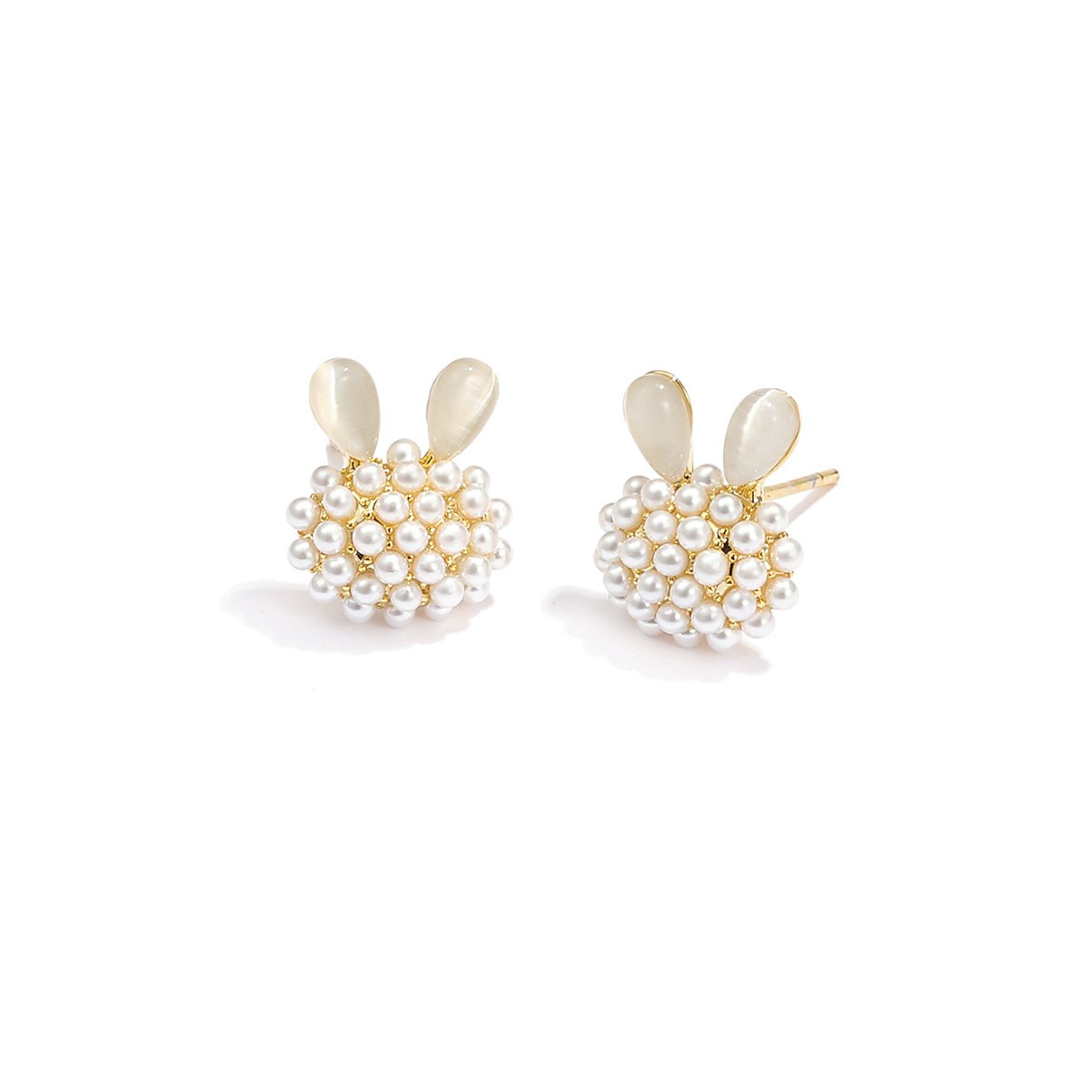 Lightening Rabbit Gold Earrings-1