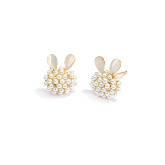 Lightening Rabbit Gold Earrings-1