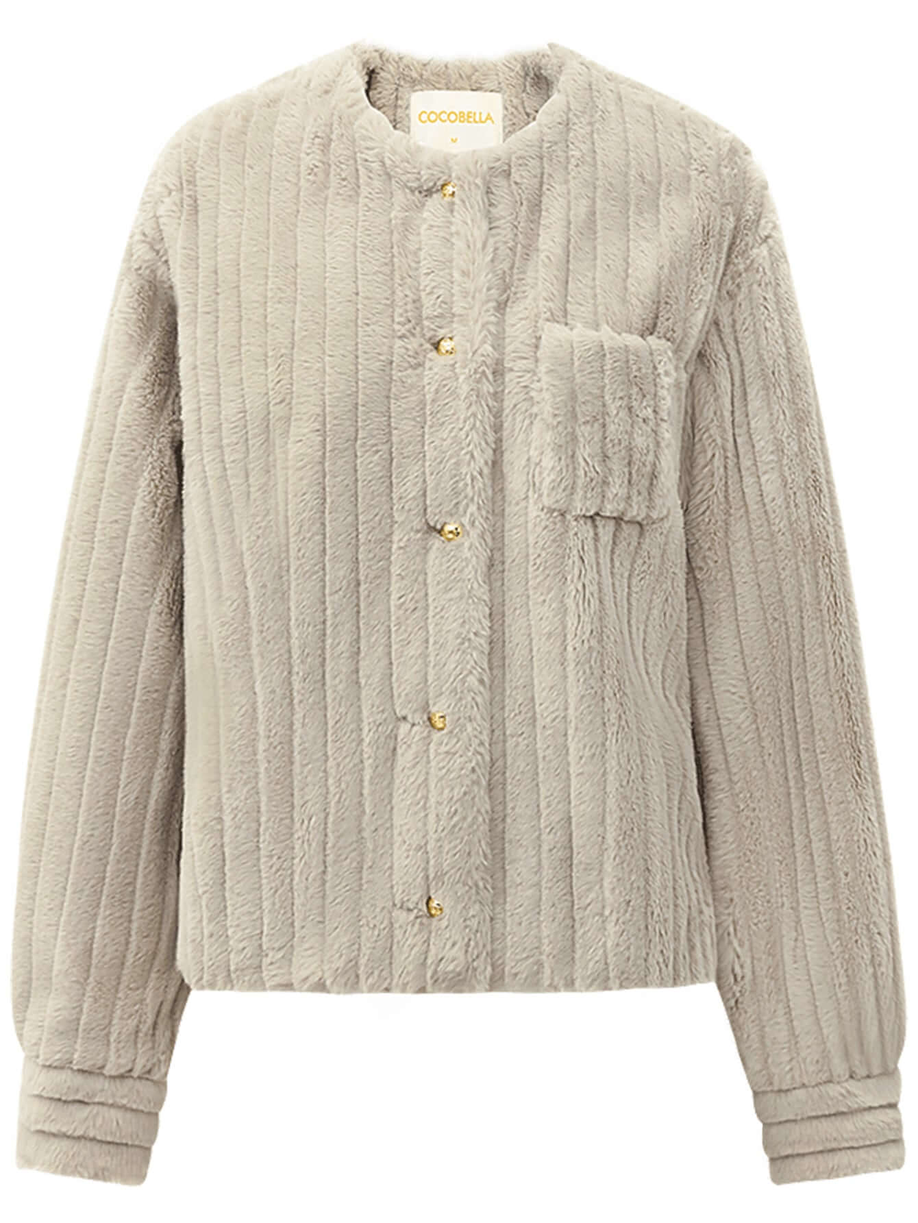 Luxurious Ash Faux Fur Jacket-3