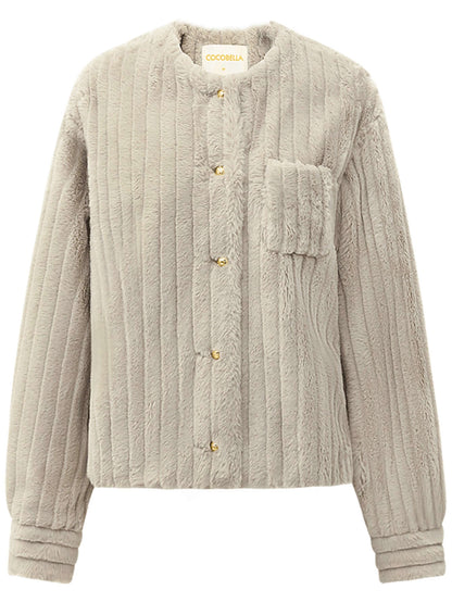 Luxurious Ash Faux Fur Jacket-3