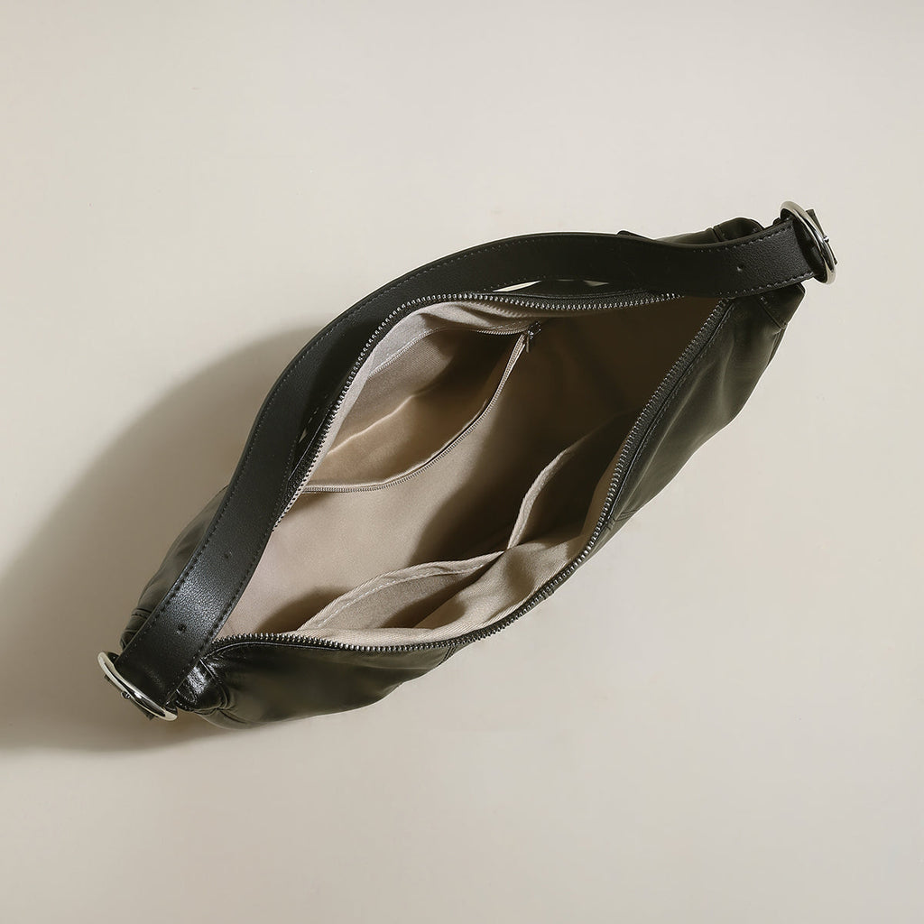 Macy Slouchy Leather Shoulder Bag-2