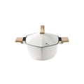 Maple Leaf 24cm White Non-stick Soup Pot - A Taste of Everyday Elegance-0