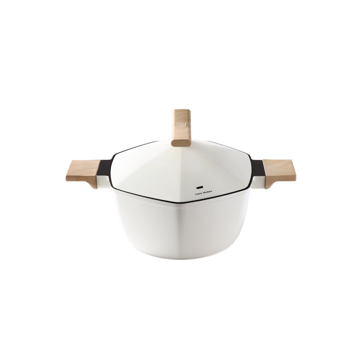 Maple Leaf 24cm White Non-stick Soup Pot - A Taste of Everyday Elegance-0