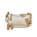 Medium White Saddle Bag-0