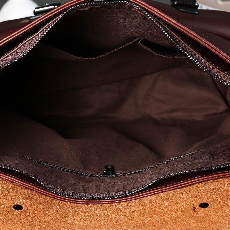 Men's Leather Business Briefcase Bag