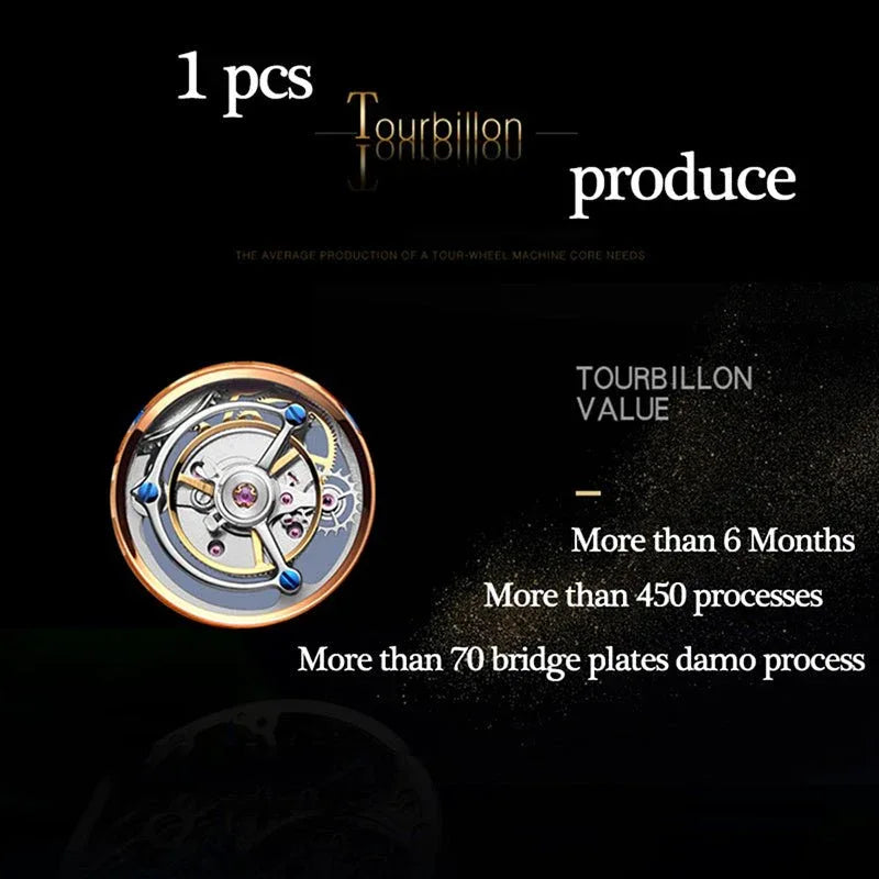 Men's Tourbillon Mechanical Watch