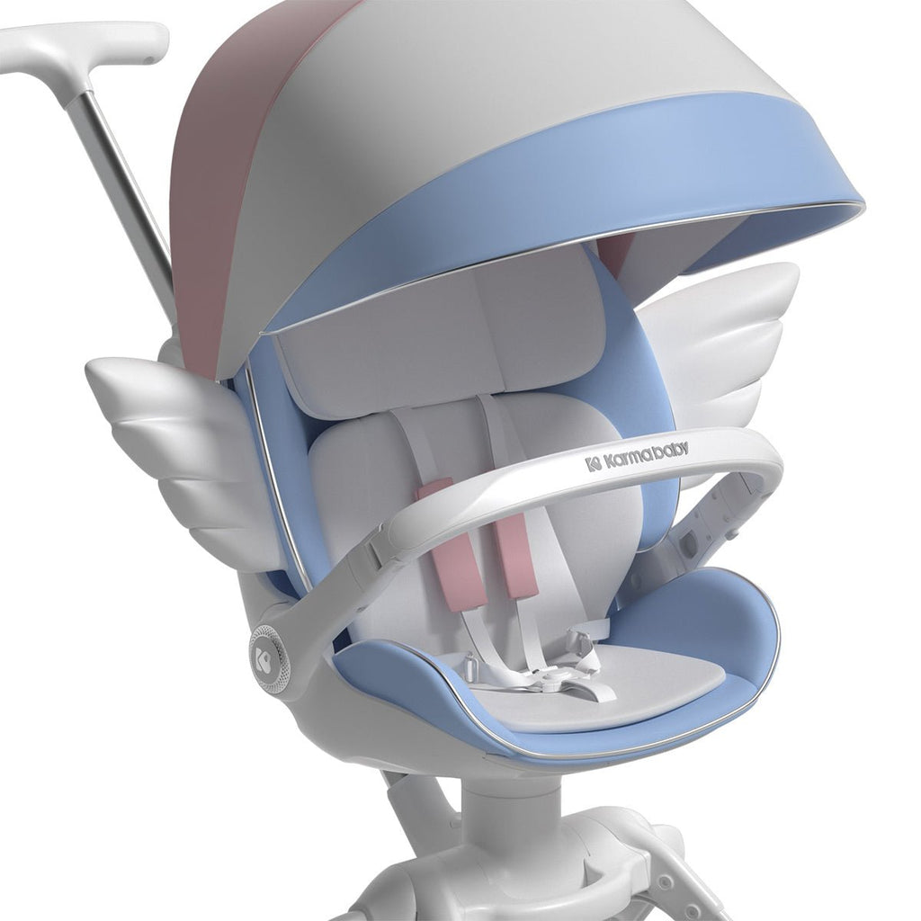 Mini Angel High-view Lightweight Foldable Pink Baby Stroller-1