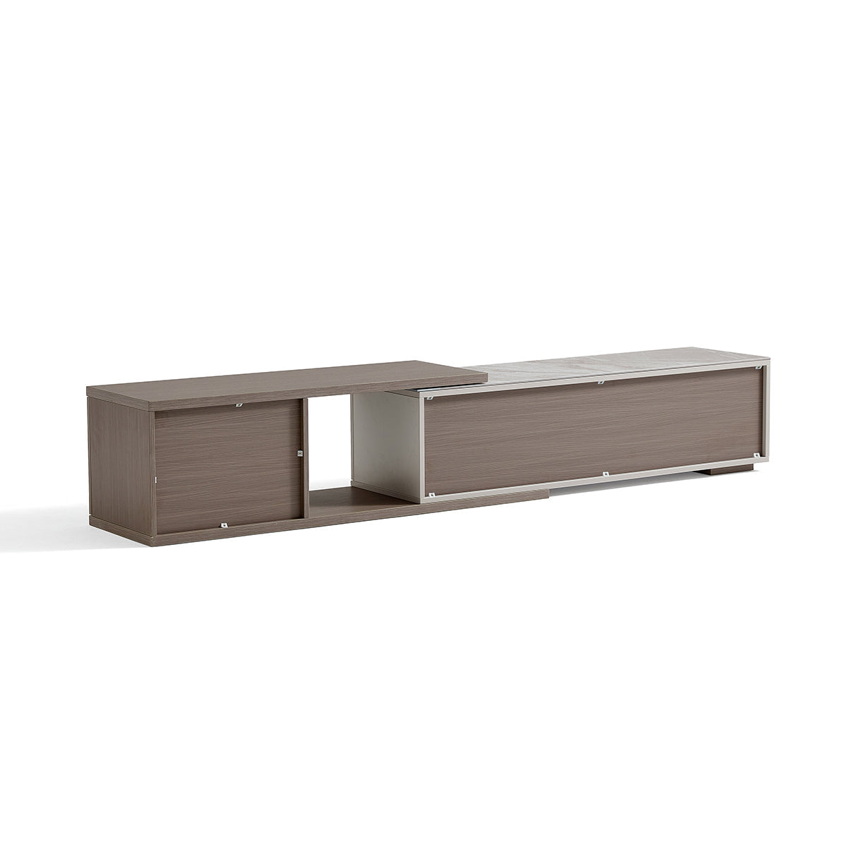 Modern Grey Extendable Entertainment Unit TV Console-2