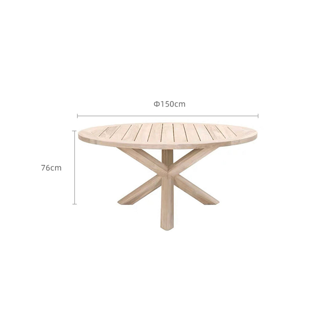 Monte Round  Crossleg Table-2