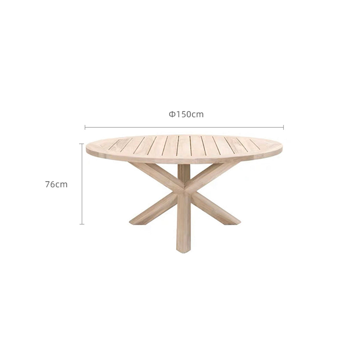 Monte Round  Crossleg Table-2