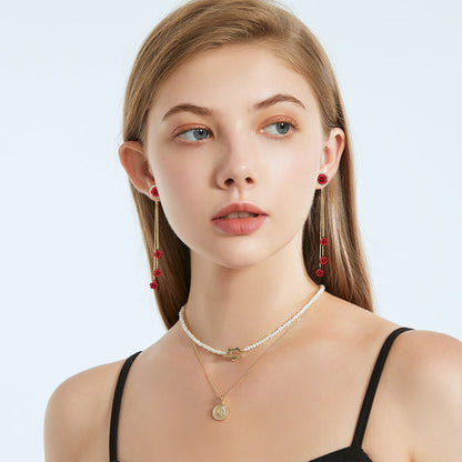 My Rosary Red Earrings-4