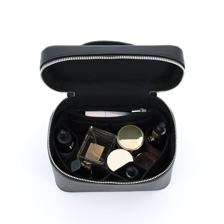 Necessär &amp; Sminkväska – Lyxig toalettväska i läderlook (stor)