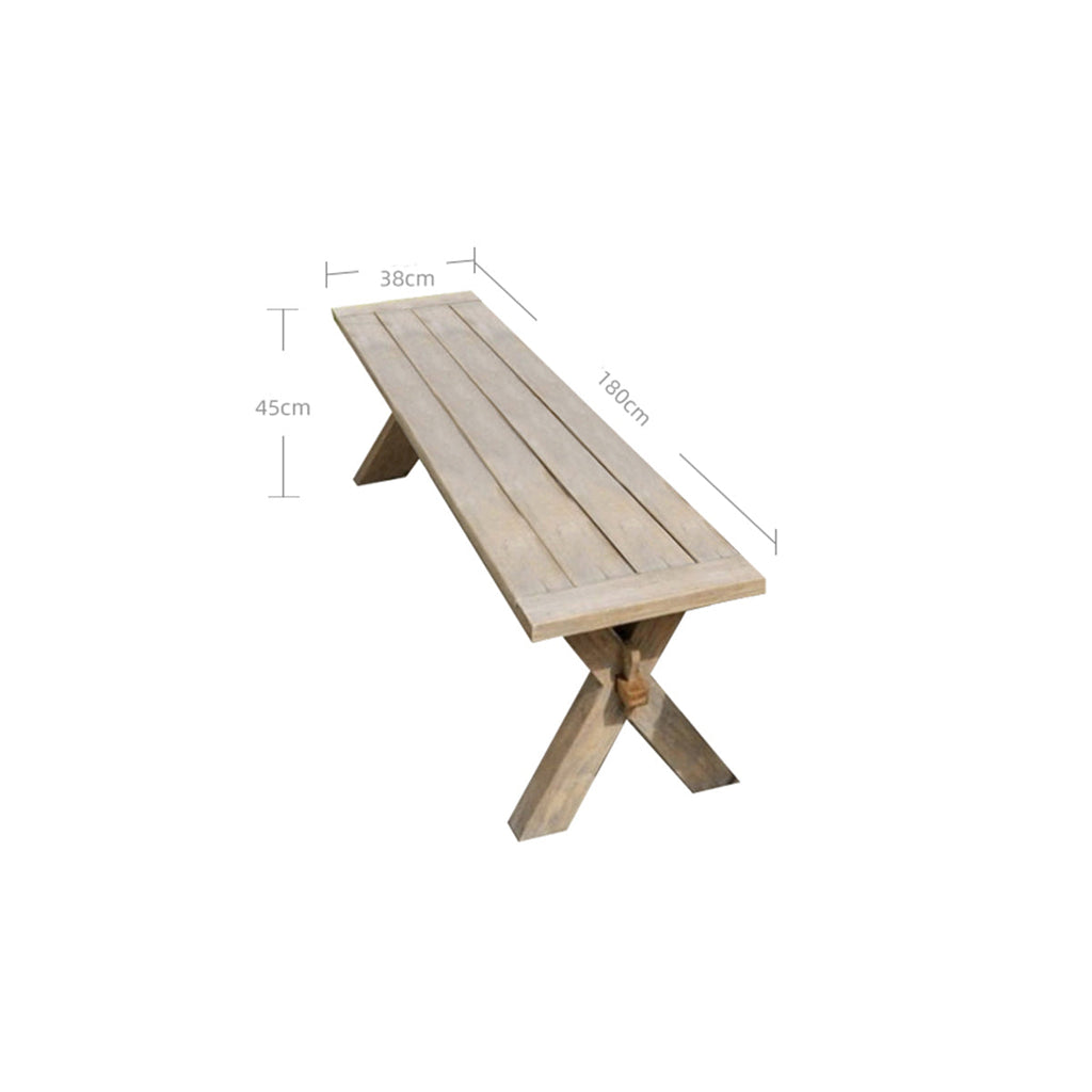 Nicara Natural Teak Bench-2