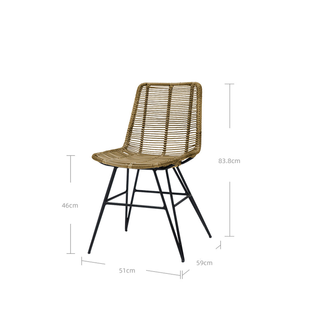 Nicara Rattan Dining Chair-4