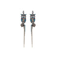 Night Owl Gold Earrings-0