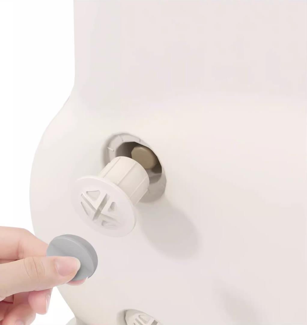 Odin Bear Ivory Bookshelf & Storage Combo Set-4