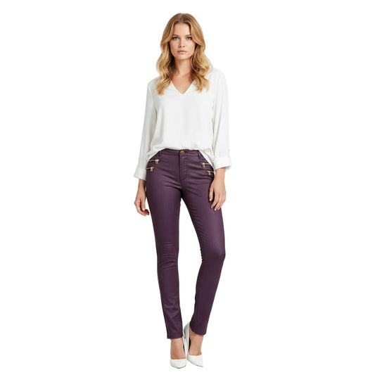 OLIVIA ZIP COATED PANT