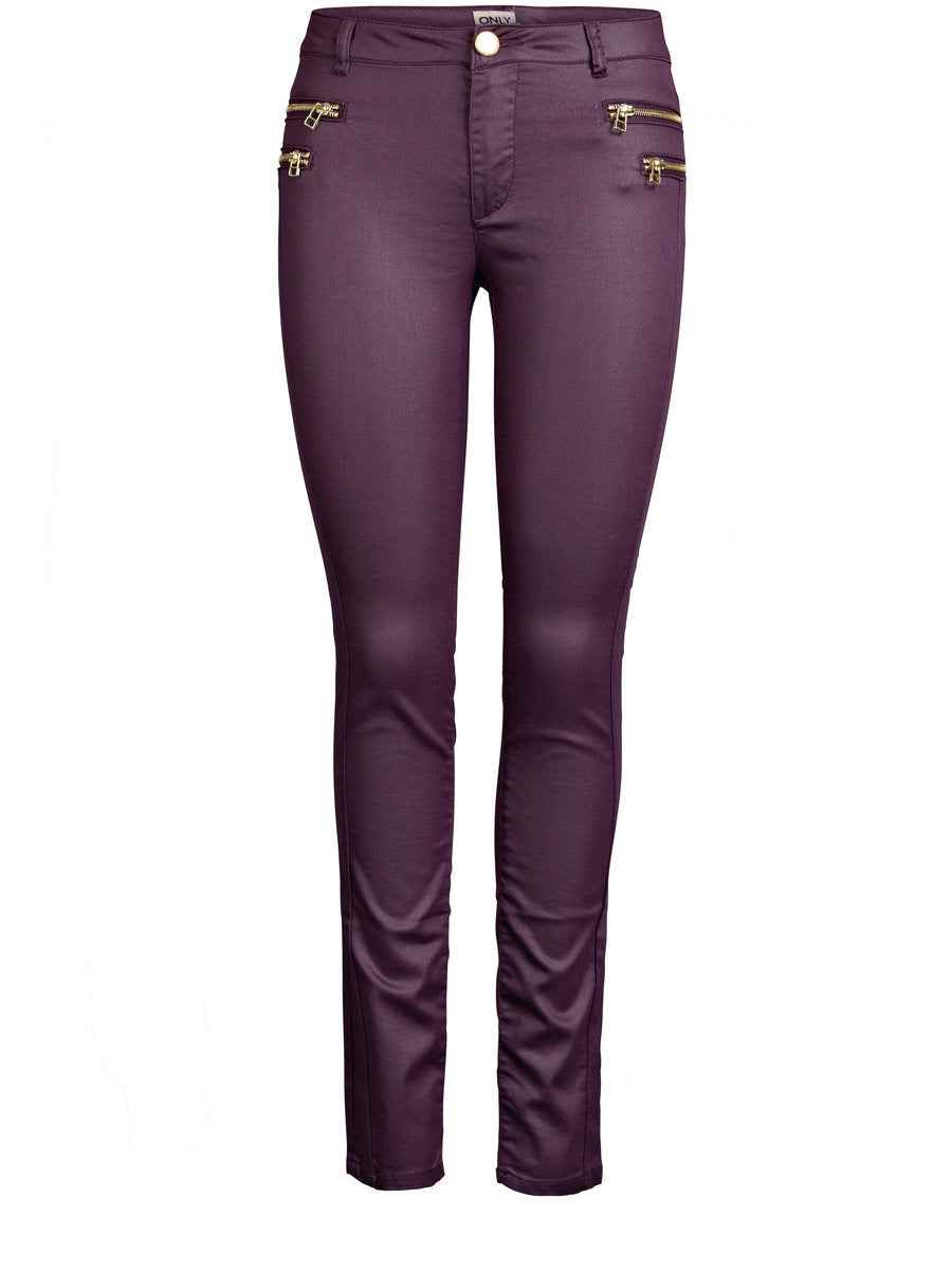 OLIVIA ZIP COATED PANT