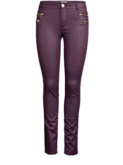OLIVIA ZIP COATED PANT