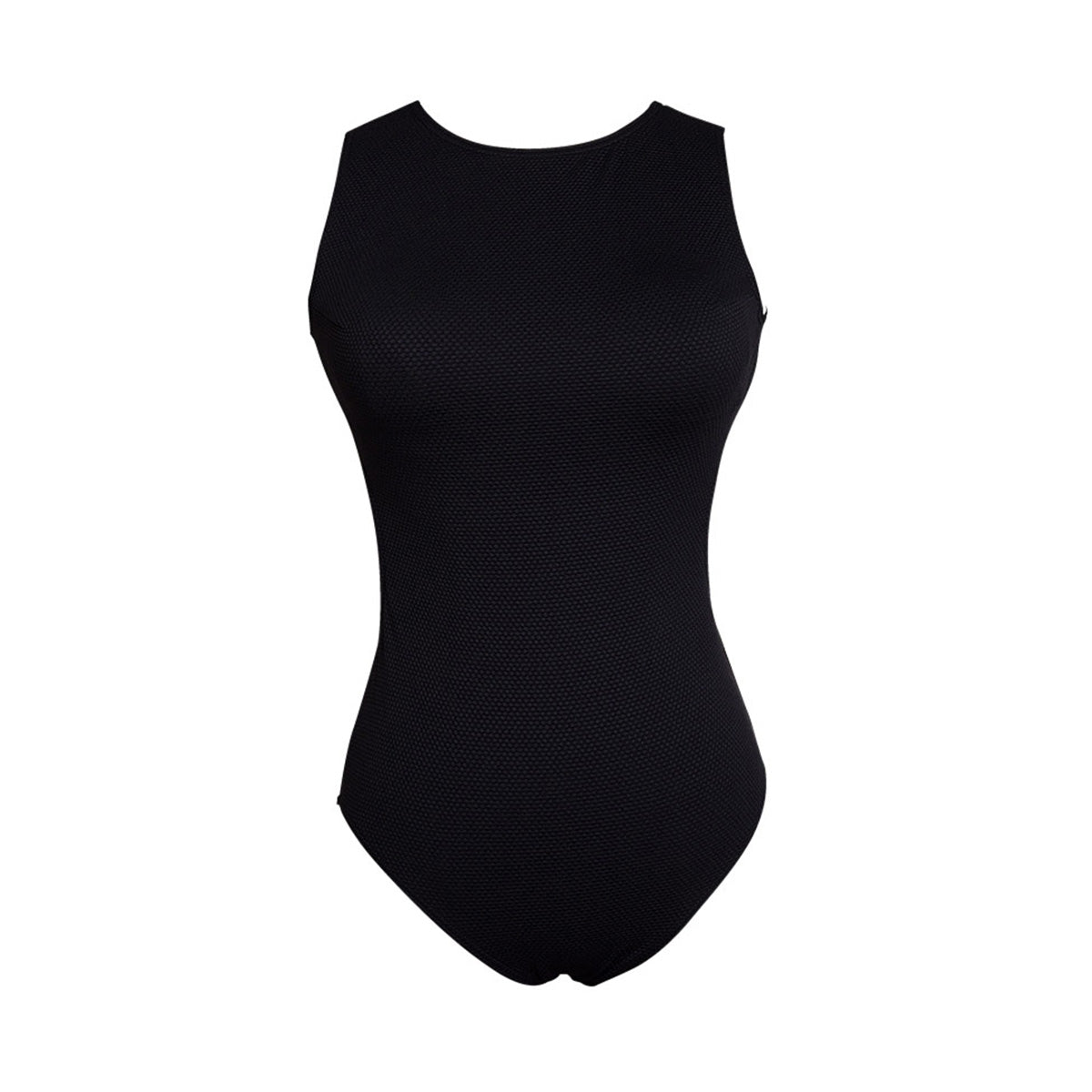 One Piece Open Back Athletic Swimwear-3
