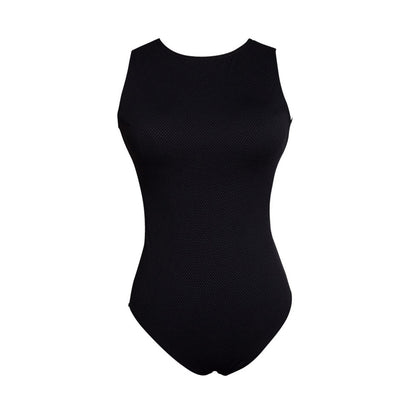 One Piece Open Back Athletic Swimwear-3