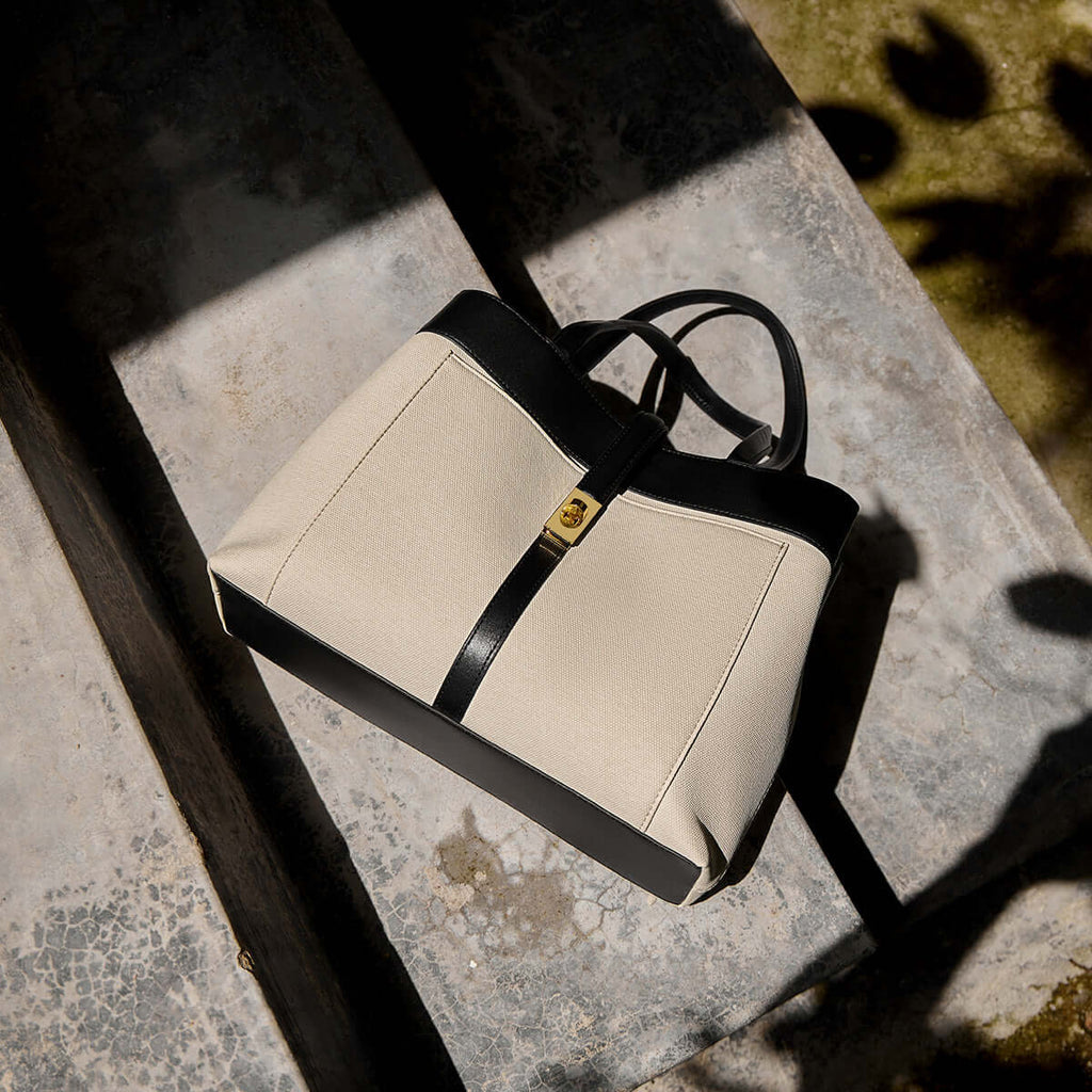 Oregon Metro Leather Buckle Strap Tote Bag-3