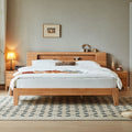 Organic Solid Wood Bed with Mattress Set-0