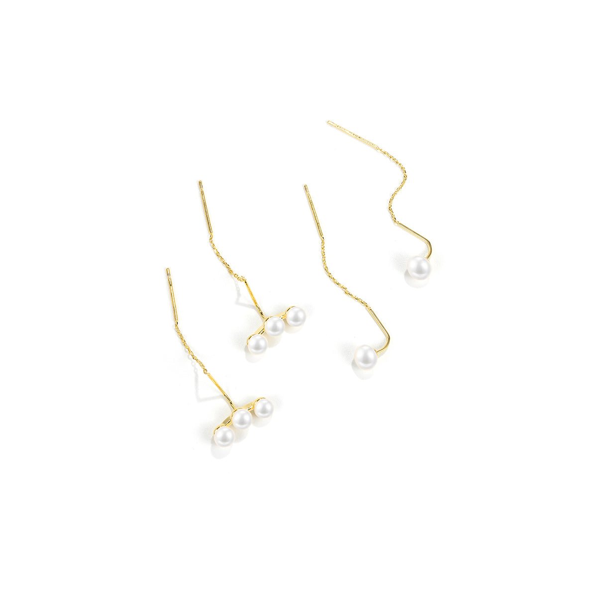Pearl Collector Gold Earrings Set-0