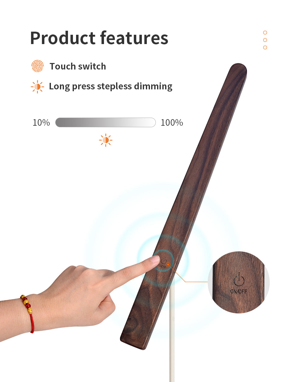 Perch Solid Wood Minimalist Floor Lamp-3