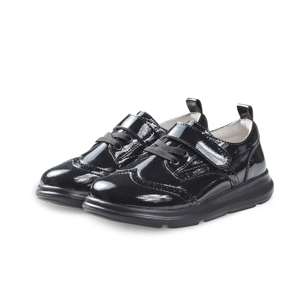 Posh Kids Soft Sole Leather Brogue School Shoes-2