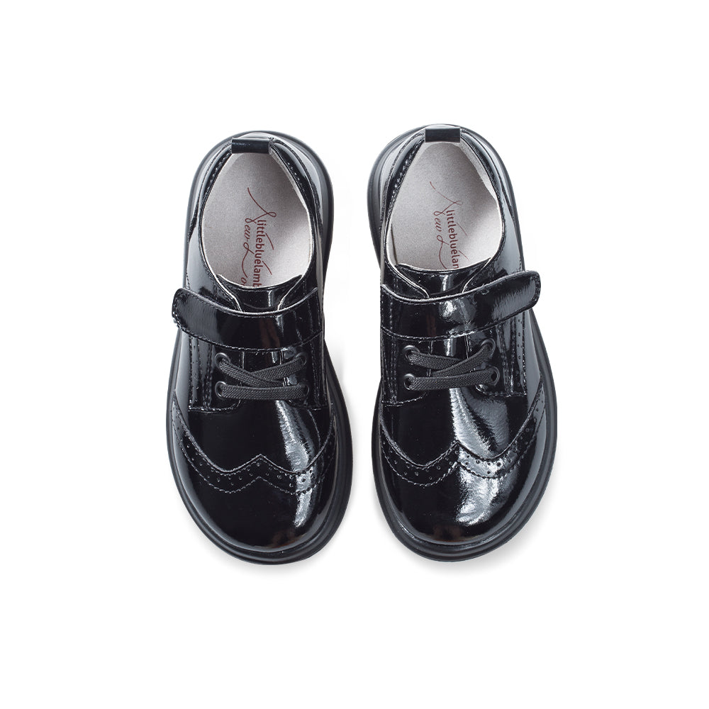 Posh Kids Soft Sole Leather Brogue School Shoes-4