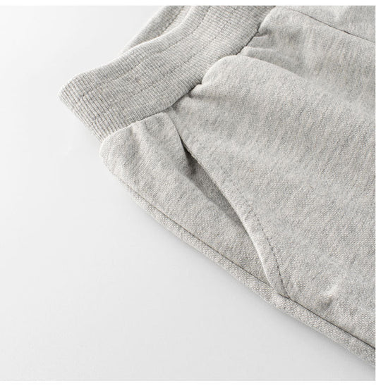 Children Boys Excavator Descending Cartoon Sports Trousers With Pockets