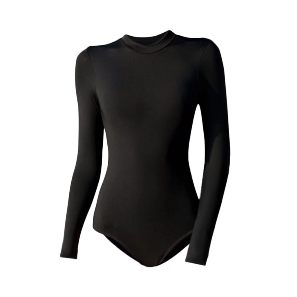 Professional Sun Protection Surfing Swimsuit Black-3