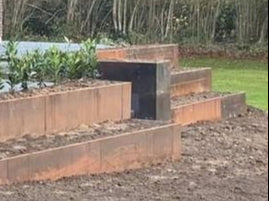 Stödmur Cortenstål (120x50cm)