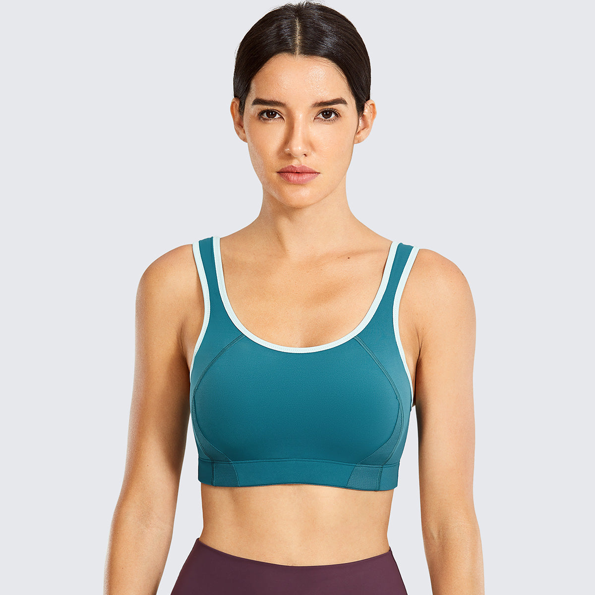 Quick Dry High Impact Padded Wireless Active Bra-0