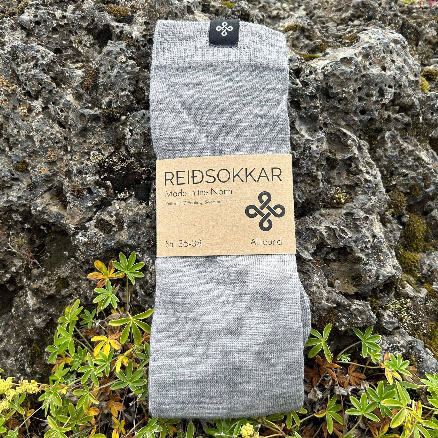 Ridstrumpa Allround Stengrå 75% Merinoull