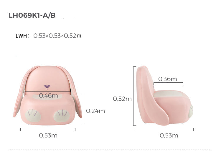 Resting Bunny Kids Sofa Arm Chair-1