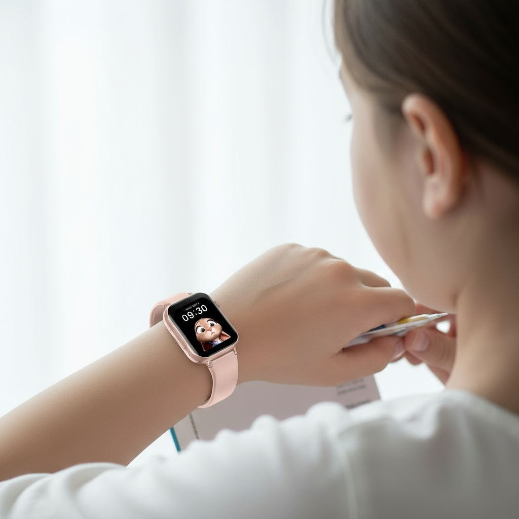 Smartklocka für Barn mit GPS-Benachrichtigung, Videosamt und SOS