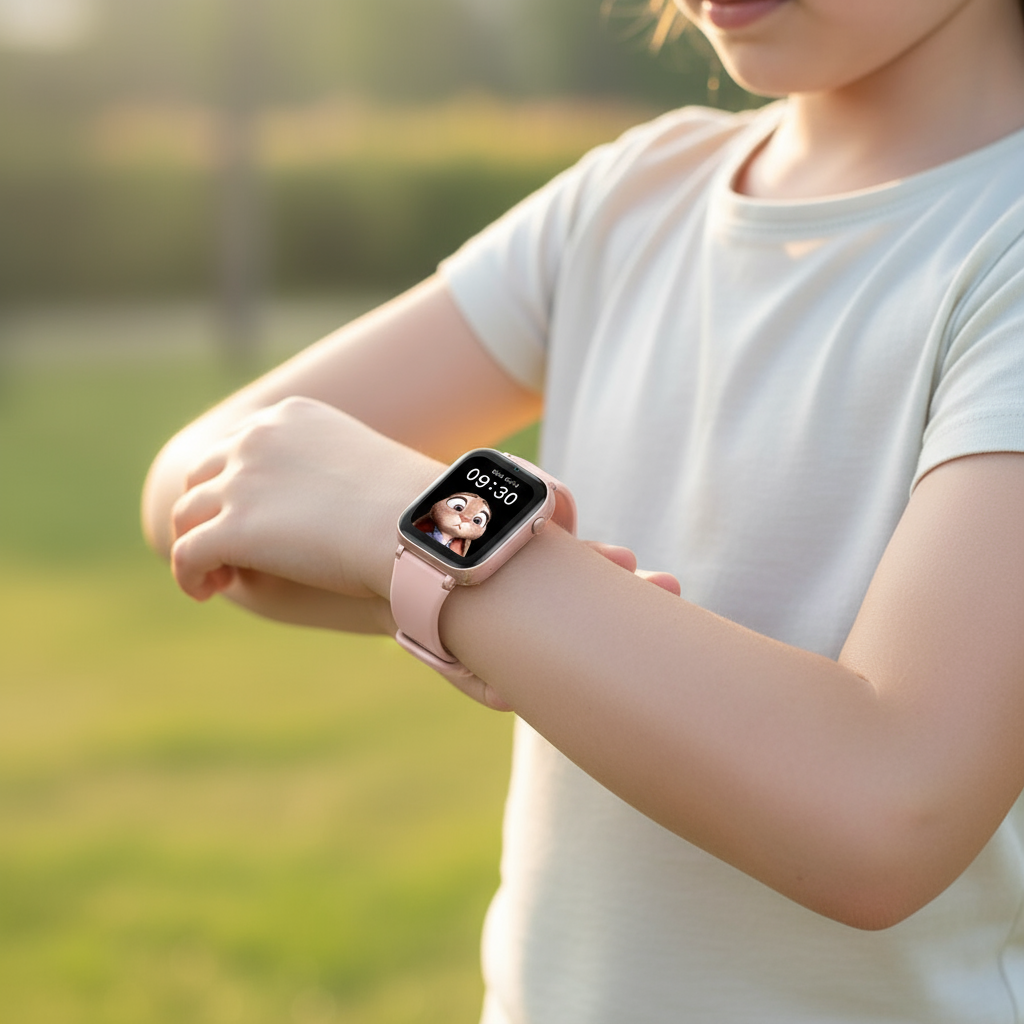 Smartklocka für Barn mit GPS-Benachrichtigung, Videosamt und SOS