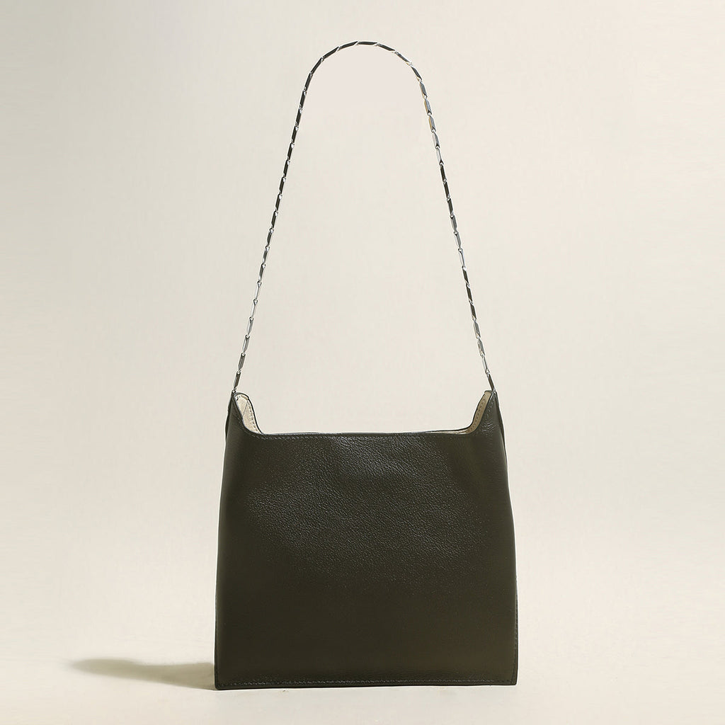 Sandra Leather Shoulder Bucket Bag-0