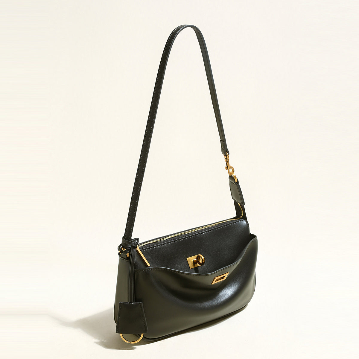 Santa Monica Leather Shoulder Bag-2