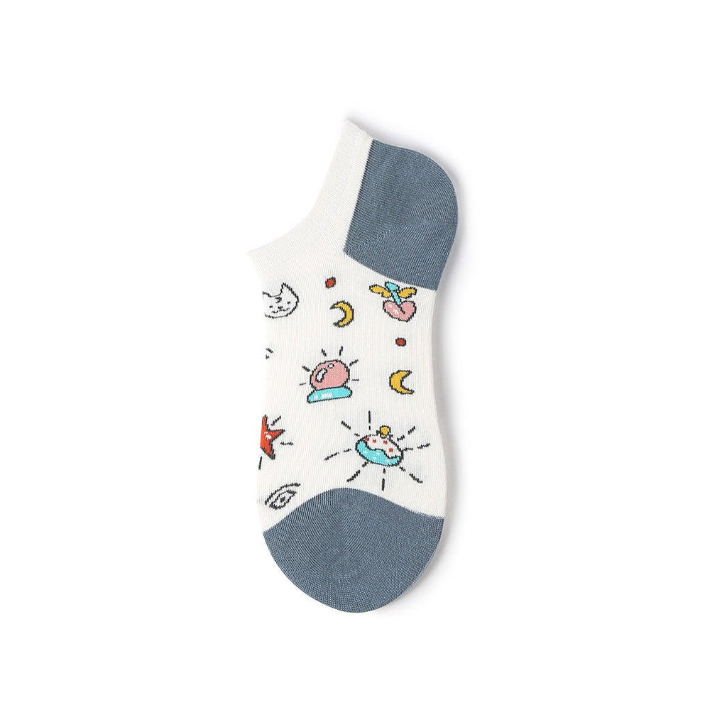 Sci-Fi Game Summer Women 5pcs Ankle Socks Set-3