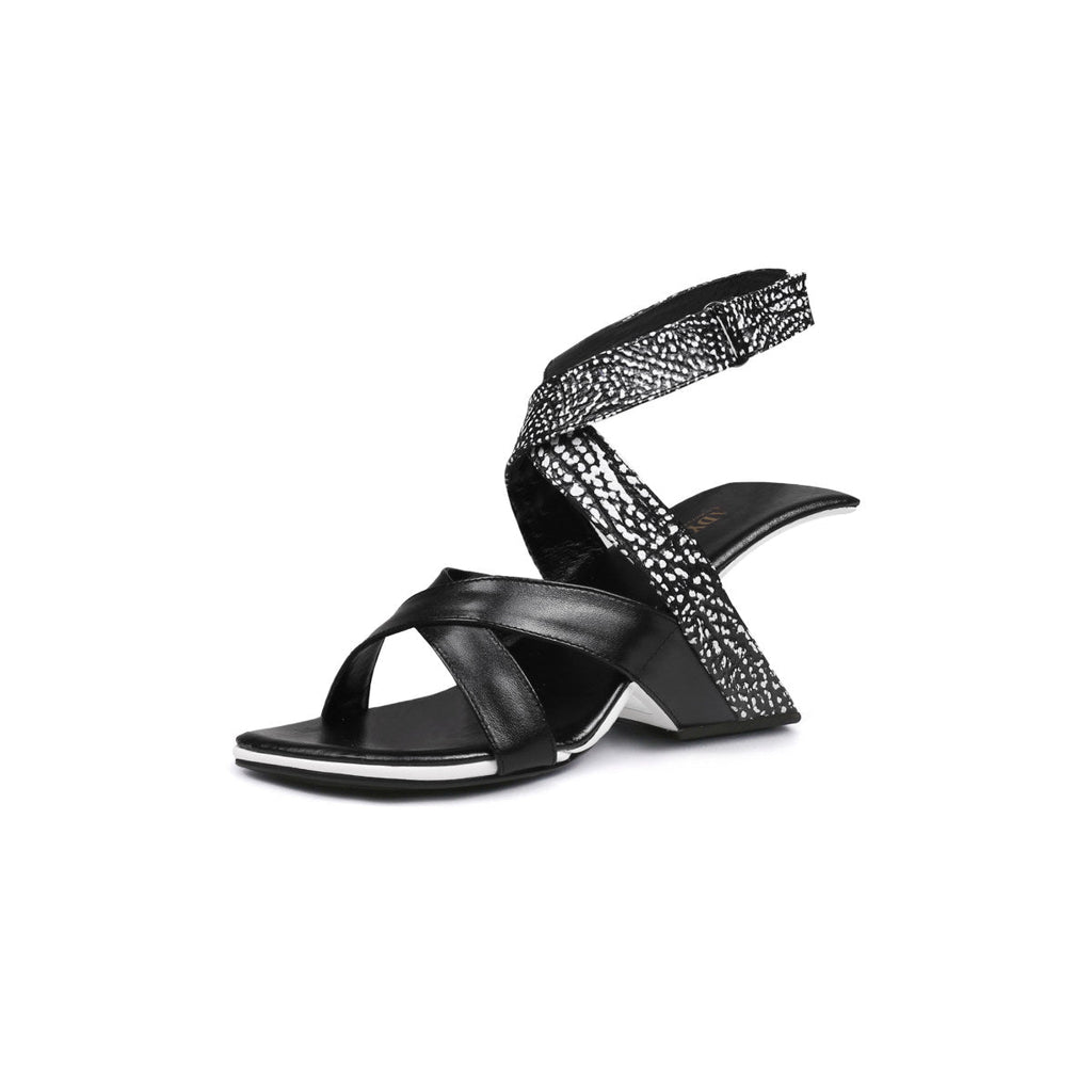 Sexy Criss Cross Ankle Strap High Heels-1