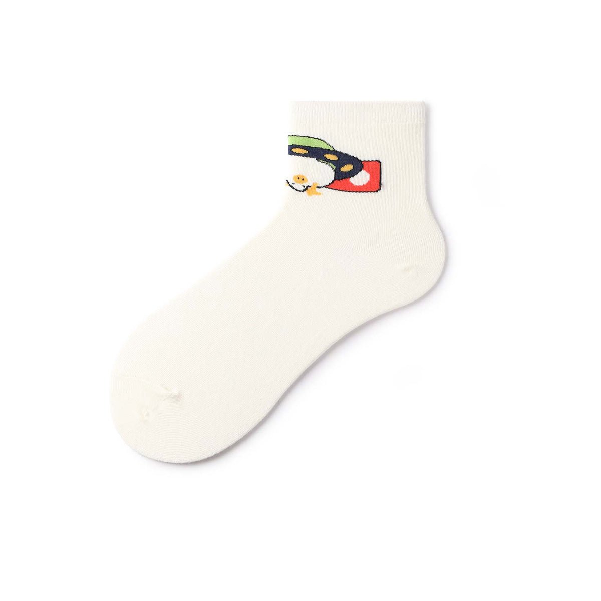 Skateboard Illustrations Summer Unisex 5pcs Low Cut Socks Set-1