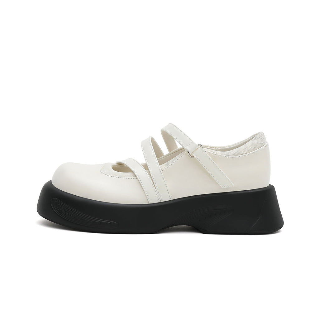 Soft Casual Platform Mary Jane Shoes-0