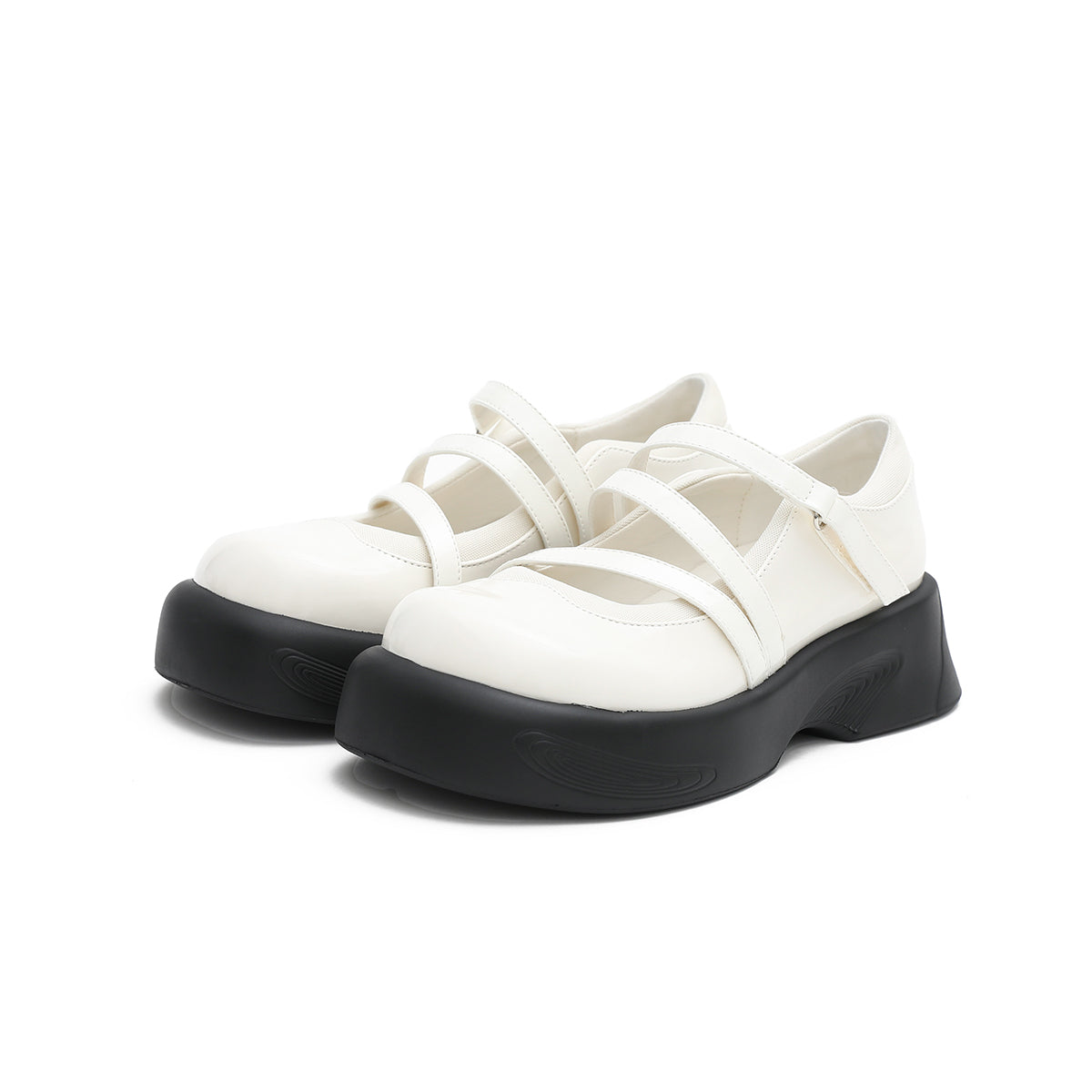 Soft Casual Platform Mary Jane Shoes-1