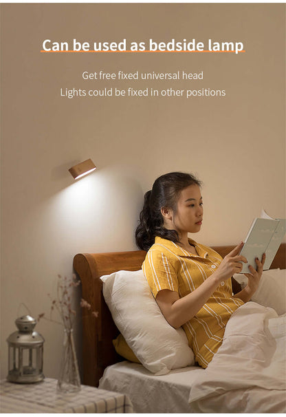 Solid Wood Detachable LED Small Table Lamp with Rack Organizer-4