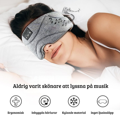 Bluetooth Sovmask – Sovmask med Inbyggda Högtalare