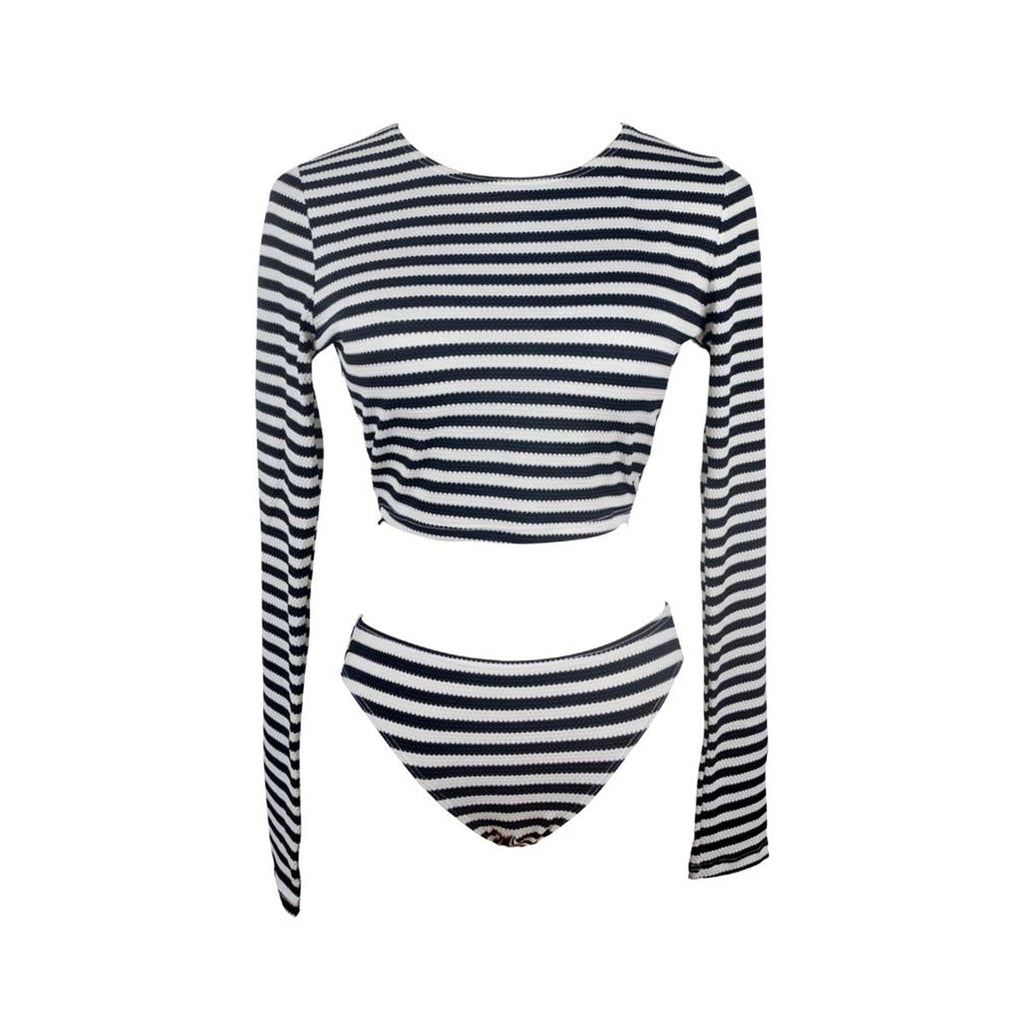 Striped Two Piece Tankini Swimsuit-3