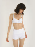 Structured Underwired Bra Top and Boyleg Swimsuit-0